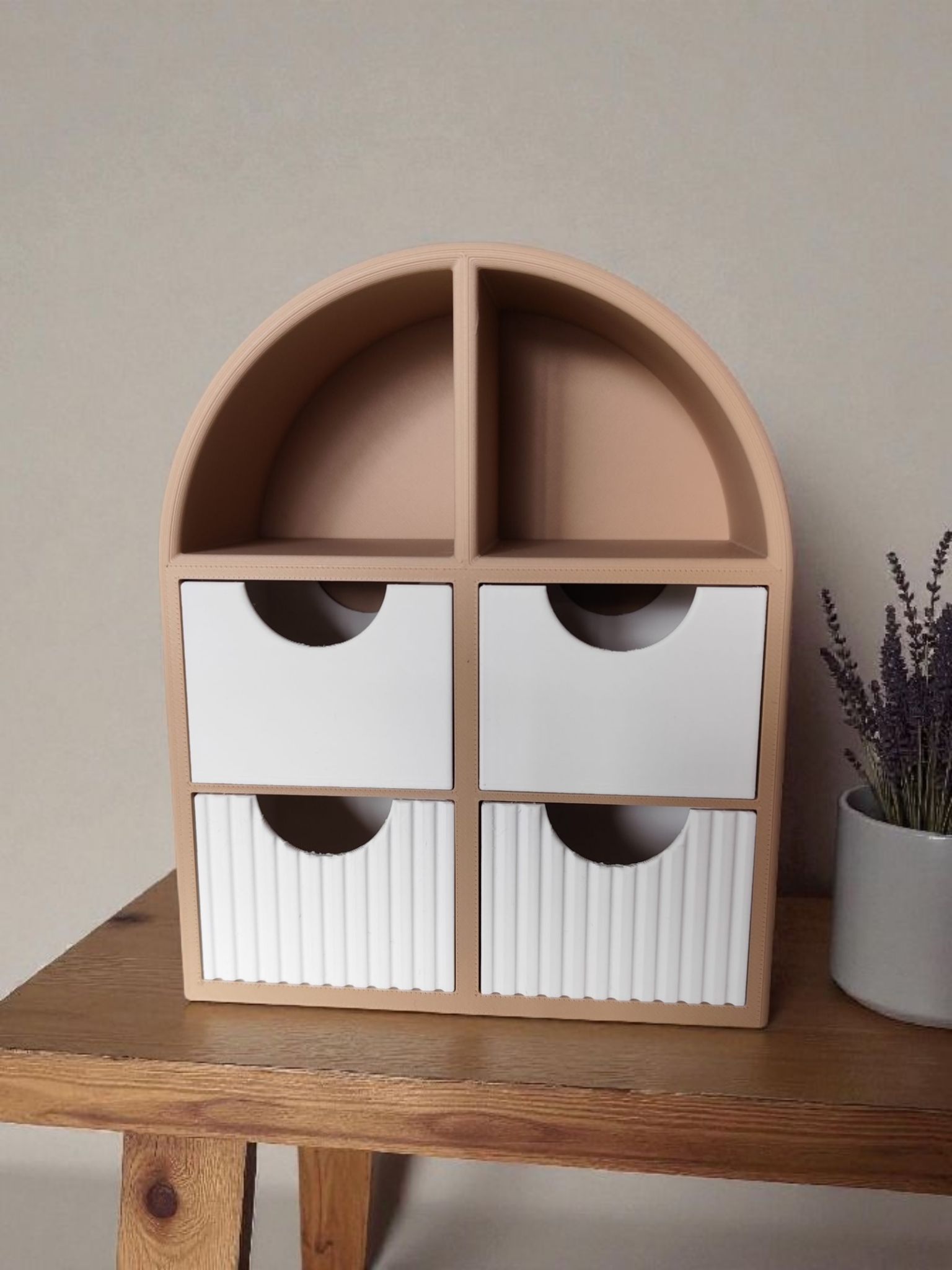 Small Jewelry Shelf with Drawers - View 2